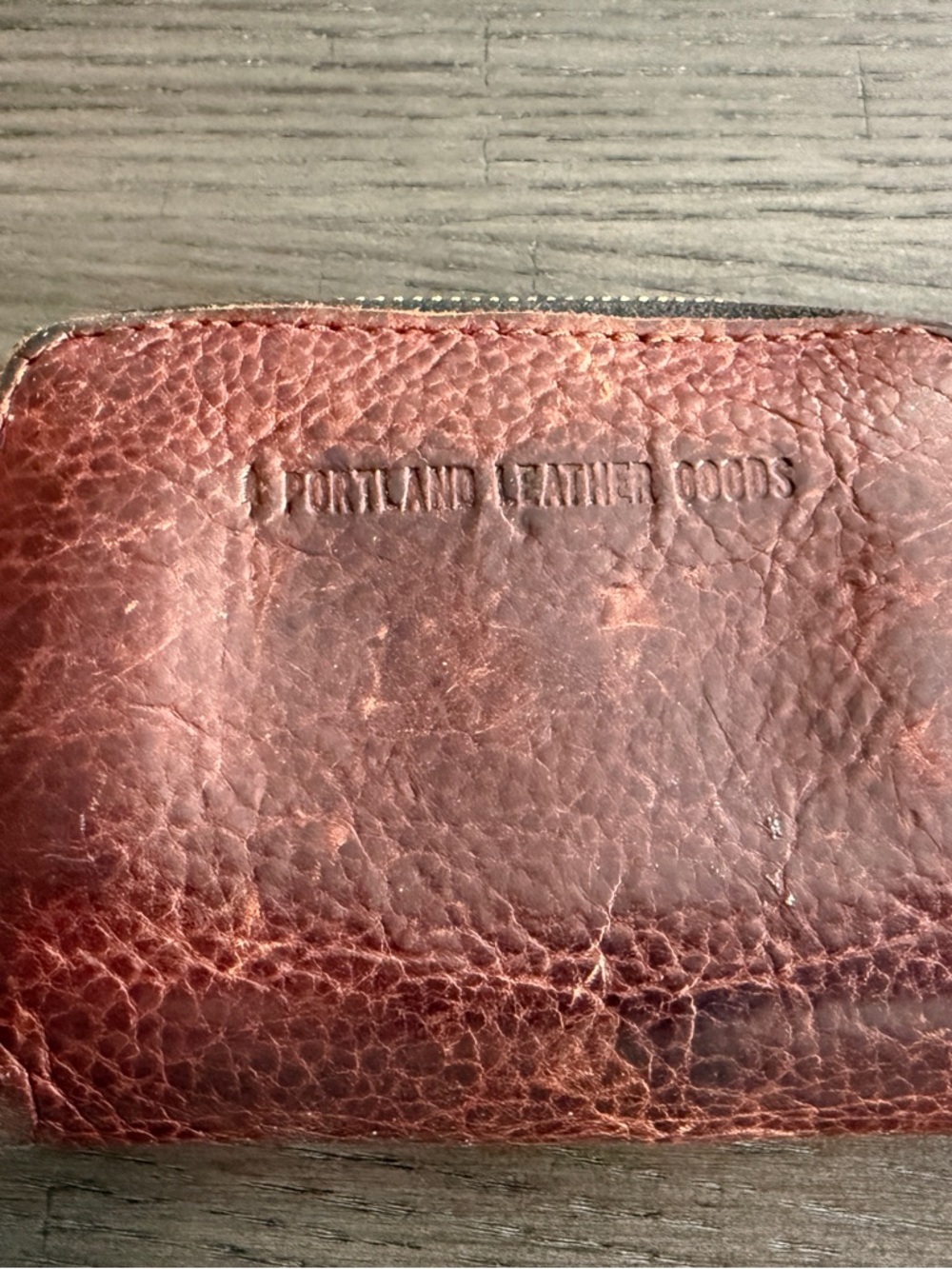 Portland Leather Nutmeg Zip Wallet